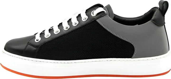 Mcm Leather & Canvas Sneaker - Image 2