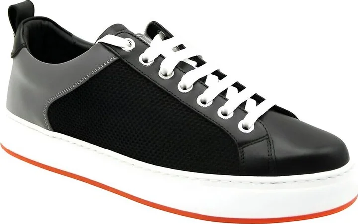 MCM Leather & Canvas Sneaker