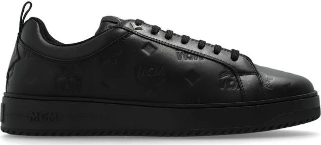 MCM Logo-Embossed Lace-Up Sneakers