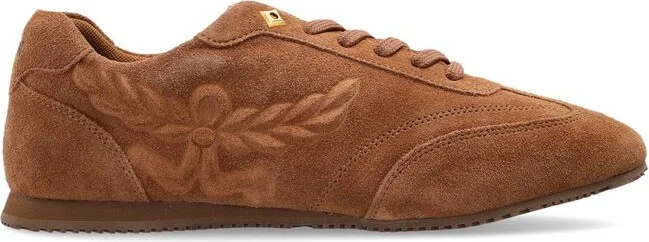 MCM Logo Embossed Low-Top Sneakers