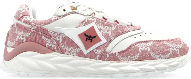 MCM Logo Patch Panelled Sneakers
