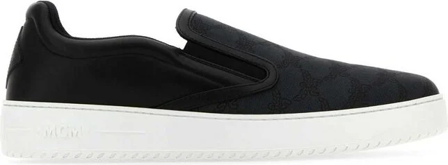 MCM Monogram Jacquard Slip-On Sneakers