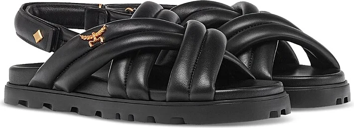 Mcm Women's Quilted Leather Flat Sandals