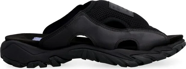 McQ Alexander McQueen Striae Panelled Sliders