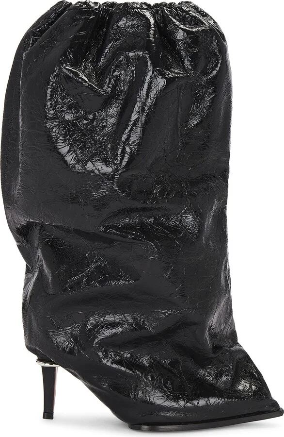 McQueen Bag Boots in Black