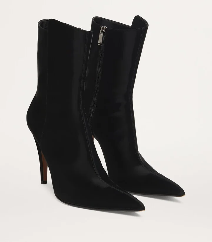 McQueen Birdee Heeled Ankle Boots 105 - Image 3