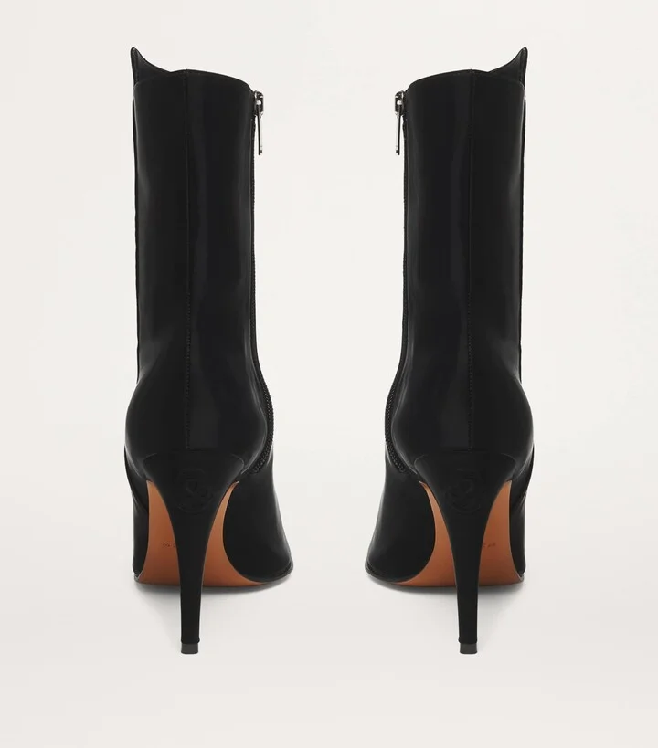 McQueen Birdee Heeled Ankle Boots 105 - Image 4