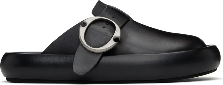 McQueen Black Arc Clogs
