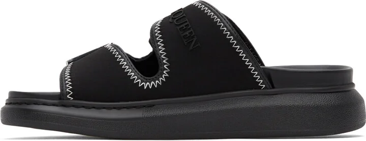 McQueen Black Hybrid Slide Sandals - Image 3