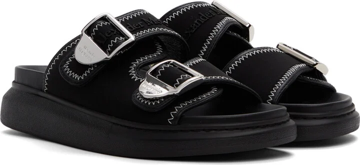McQueen Black Hybrid Slide Sandals - Image 4