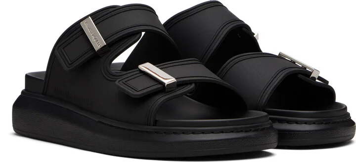 McQueen Black Hybrid Slides - Image 4