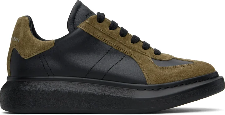 McQueen Black & Khaki Oversized Retro Sneakers