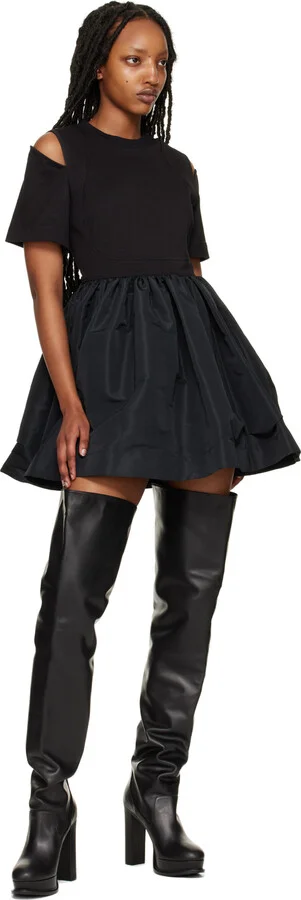 McQueen Black Leather Boots - Image 5