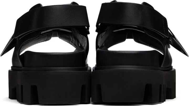 McQueen Black Parachute Sandals - Image 2