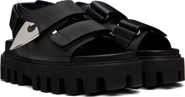McQueen Black Parachute Sandals - Image 4