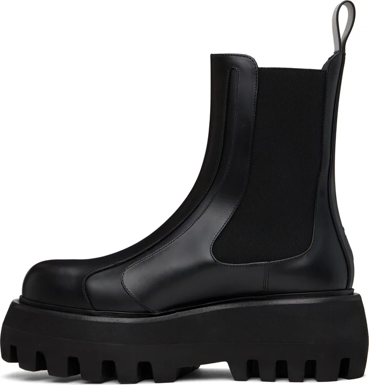 McQueen Black Sofa Chelsea Boots - Image 3