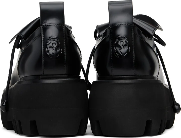 McQueen Black Sofa Lace Up Derbys - Image 2