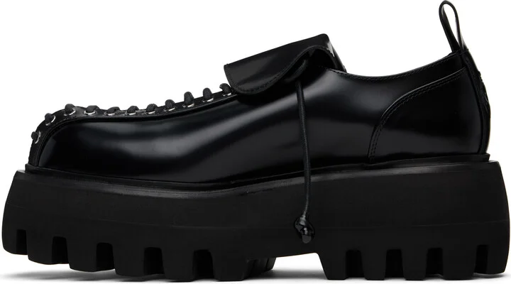 McQueen Black Sofa Lace Up Derbys - Image 3