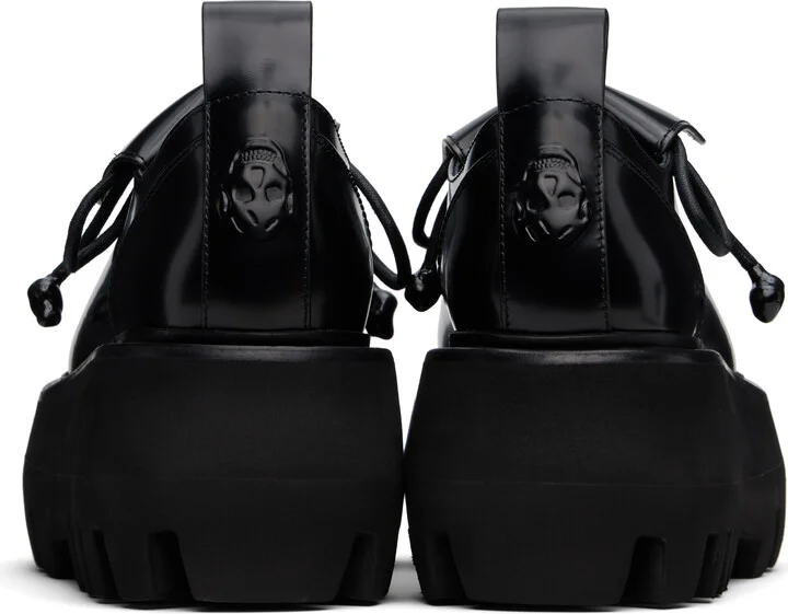McQueen Black Sofa Lace Up Derbys - Image 2