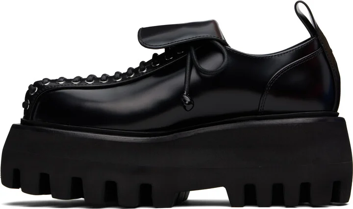 McQueen Black Sofa Lace Up Derbys - Image 3