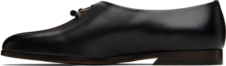 McQueen Black T-Bar Loafers - Image 3