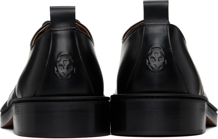 McQueen Black Trunk Lace Up Derbys - Image 2
