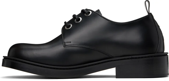 McQueen Black Trunk Lace Up Derbys - Image 3