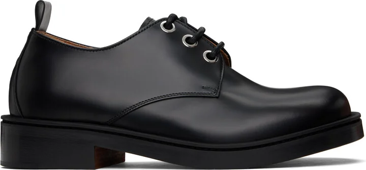 McQueen Black Trunk Lace Up Derbys