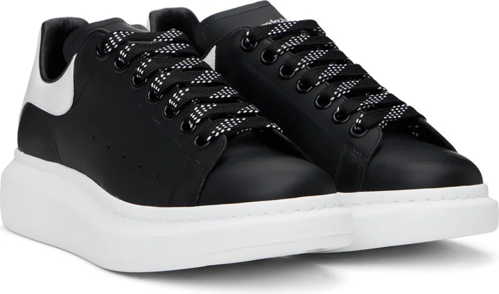McQueen Black & White Oversized Sneakers - Image 4