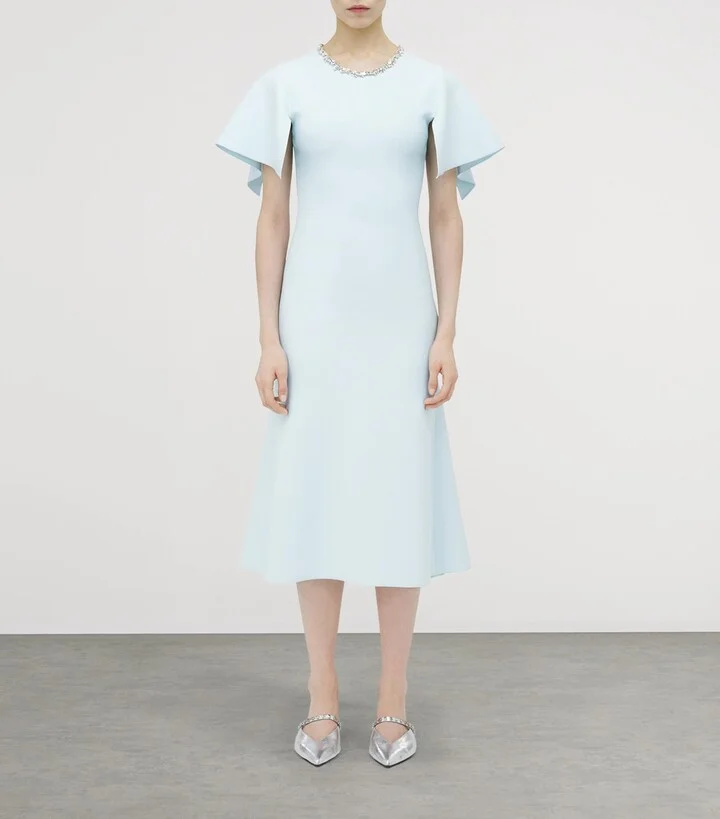 McQueen Crystal Stencil Midi Dress - Image 2