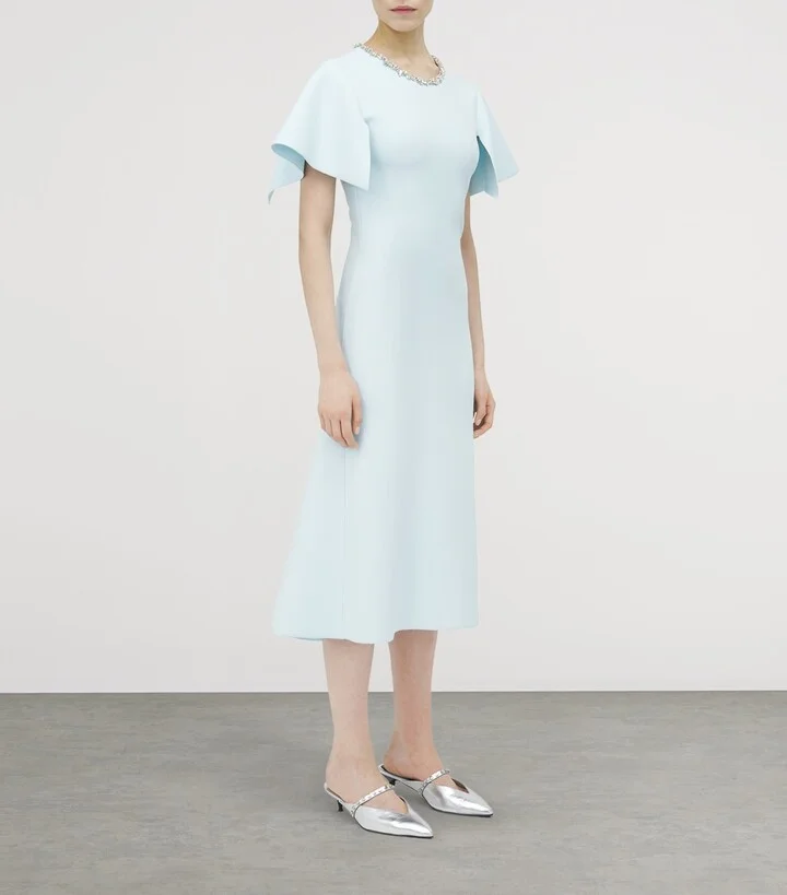 McQueen Crystal Stencil Midi Dress - Image 3