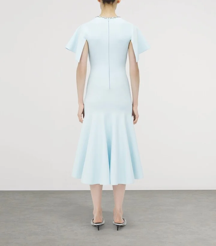 McQueen Crystal Stencil Midi Dress - Image 4