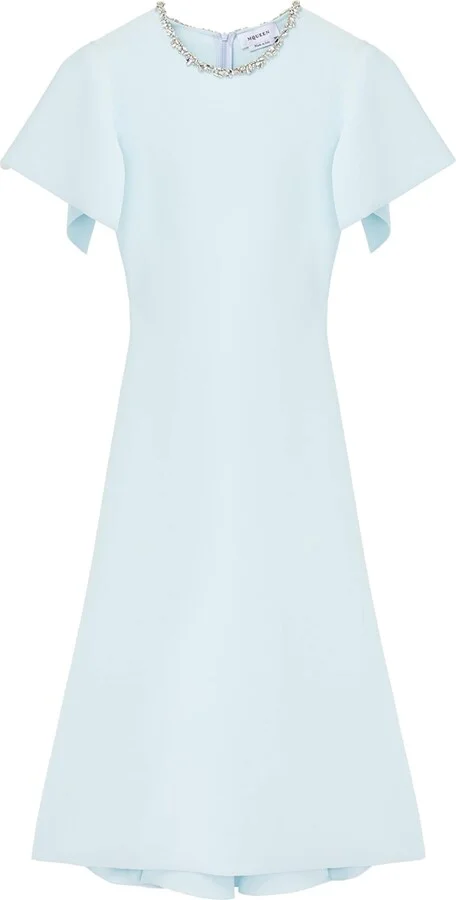 McQueen Crystal Stencil Midi Dress