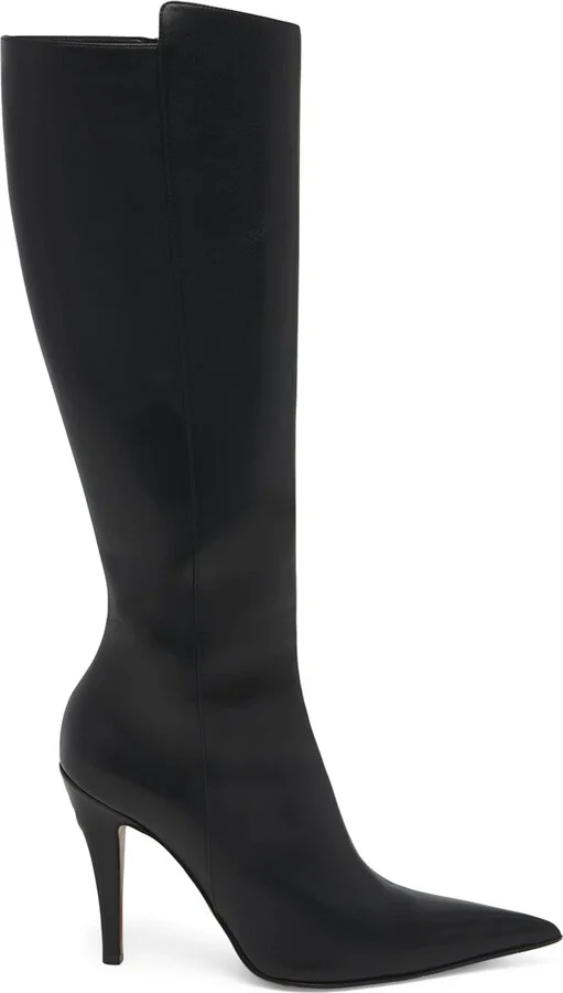 McQueen Faux Leather Birdee Knee-High Boots 105