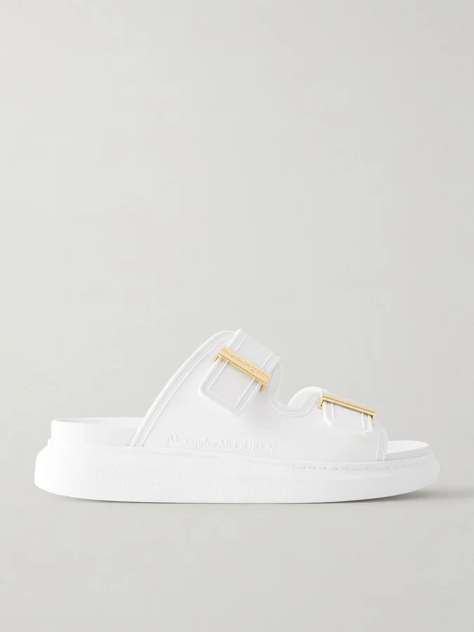 MCQUEEN - Hybrid Rubber Exaggerated-sole Slides - Ivory