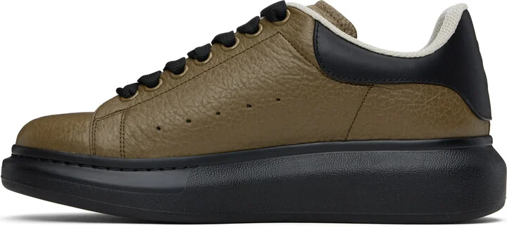 McQueen Khaki & Black Oversized Sneakers - Image 3