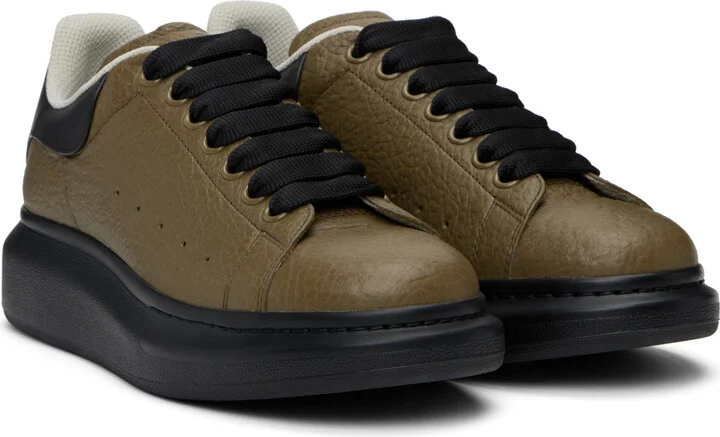 McQueen Khaki & Black Oversized Sneakers - Image 4