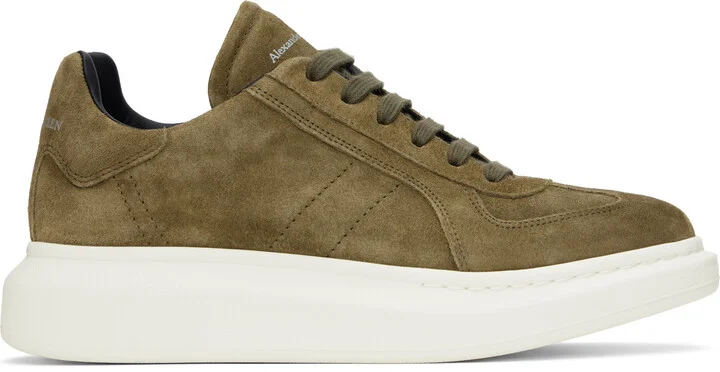 McQueen Khaki Oversized Retro Sneakers