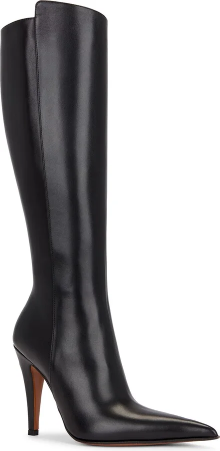 McQueen Knee High Boot in Black - Image 2
