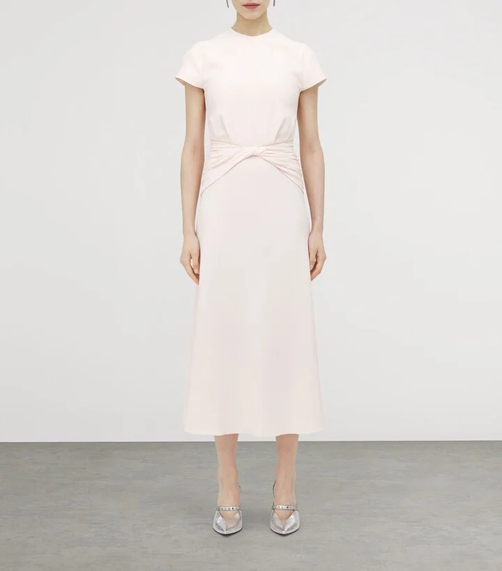 McQueen Knot-Waist Midi Dress - Image 2