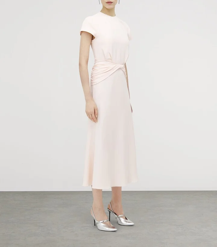 McQueen Knot-Waist Midi Dress - Image 3