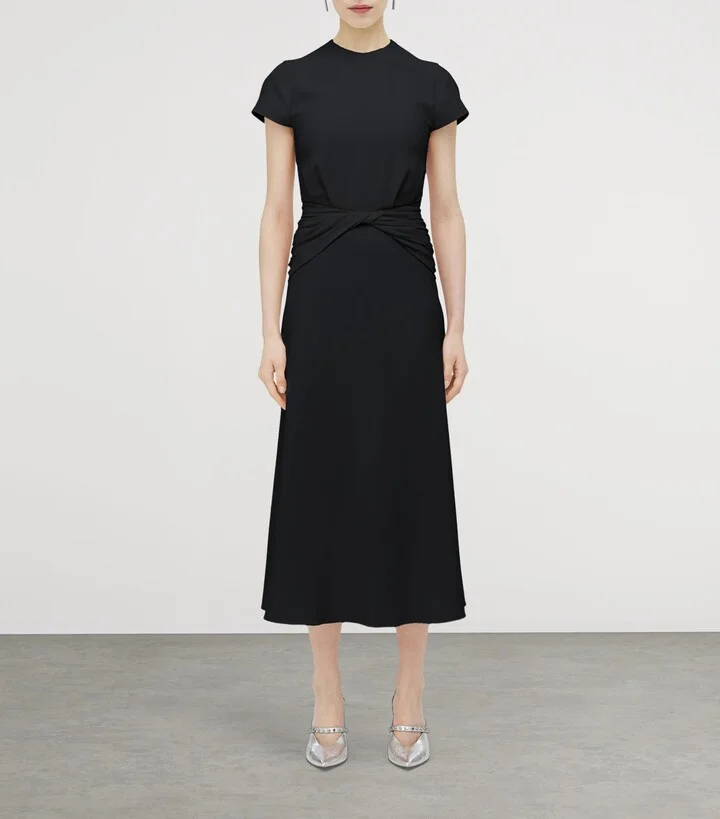 McQueen Knot-Waist Midi Dress - Image 2