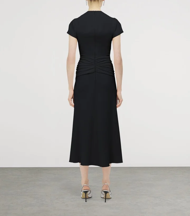 McQueen Knot-Waist Midi Dress - Image 4