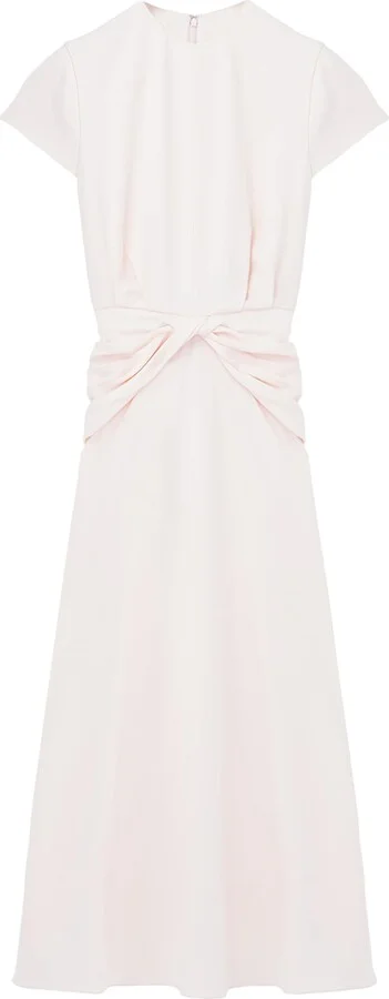 McQueen Knot-Waist Midi Dress