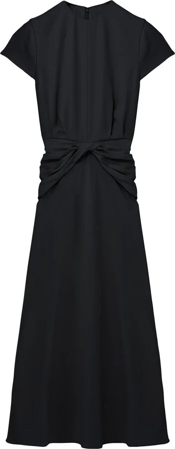 McQueen Knot-Waist Midi Dress