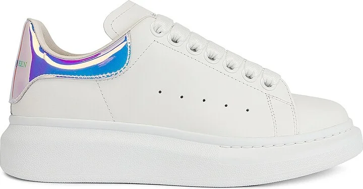 McQueen Lace Up Sneakers in White