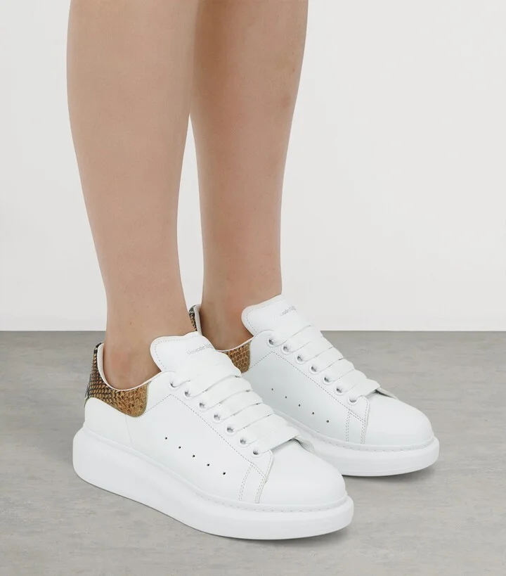 McQueen Leather Oversized Sneakers - Image 3