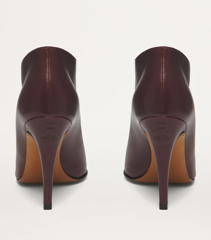 McQueen Leather Slashed Birdee Pumps 105 - Image 2