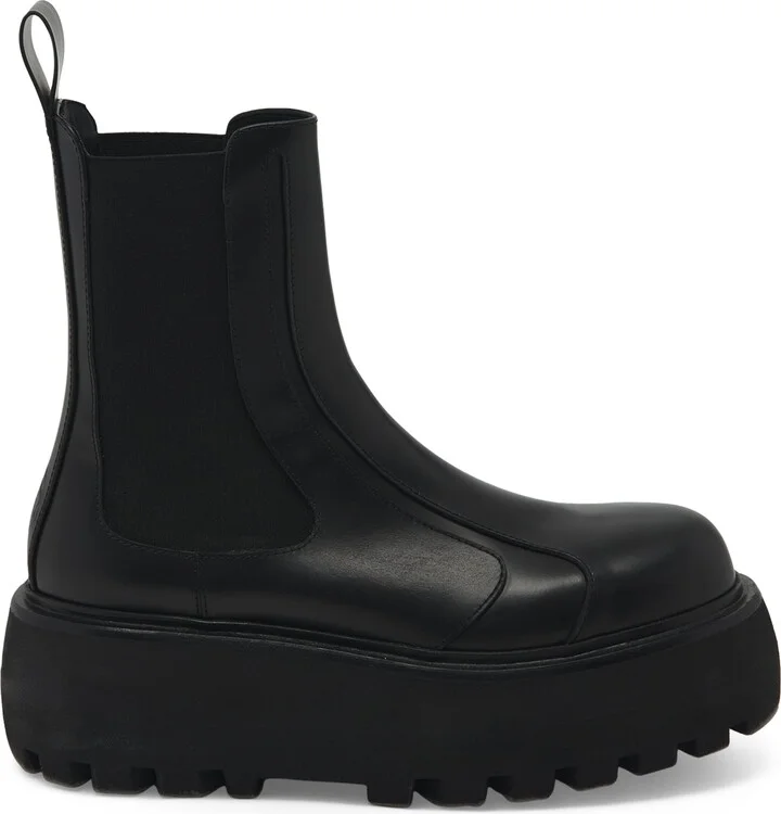 McQueen Leather Sofa Chelsea Boots