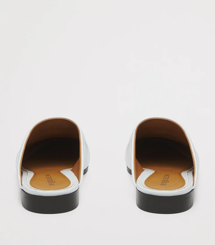McQueen Leather T-Bar Mules - Image 4